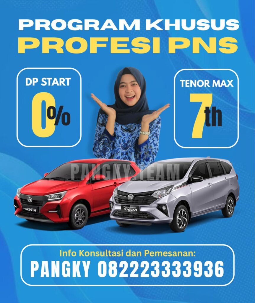 program khusus pns daihatsu dp 0 persen tenor 7 tahun