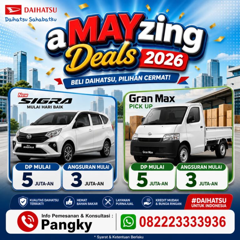 promo Unggulan daihatsu Semarang - DP dan Angsuran daihatsu Sigra, DP dan Angsuran Granmax Pickup